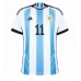 Camiseta Argentina Angel Di Maria #11 Primera Equipación Replica Mundial 2022 mangas cortas
